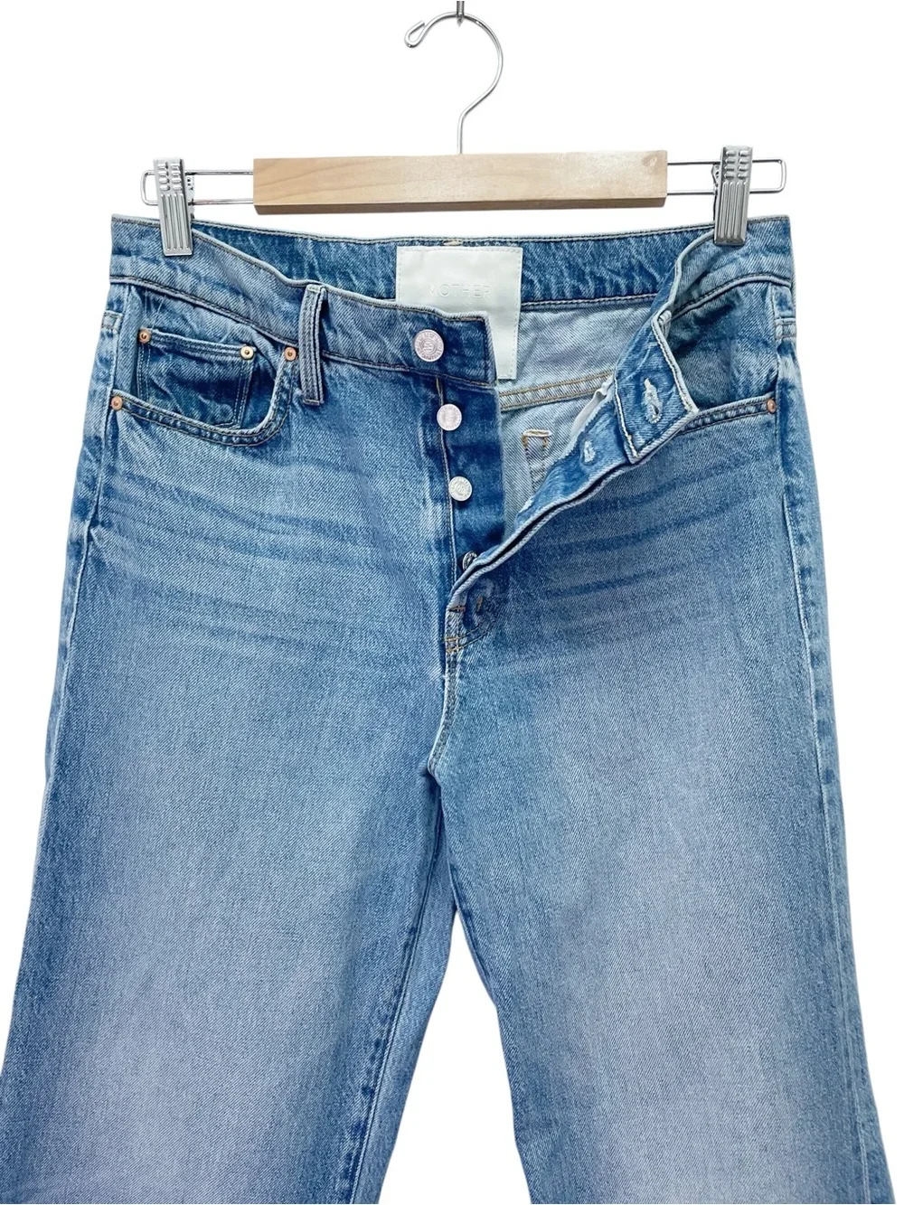 MOTHER Superior The Tomcat Roller Jeans Sz 29 Pretty Is As Pretty Does Wide Leg - Picture 6 of 16